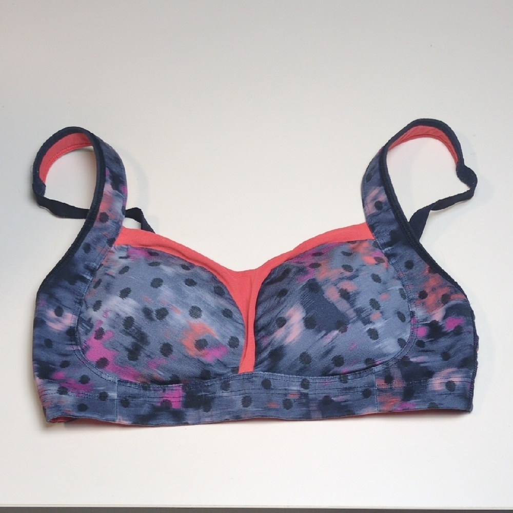 lululemon athletica Navy & Coral Printed Light Support Bra